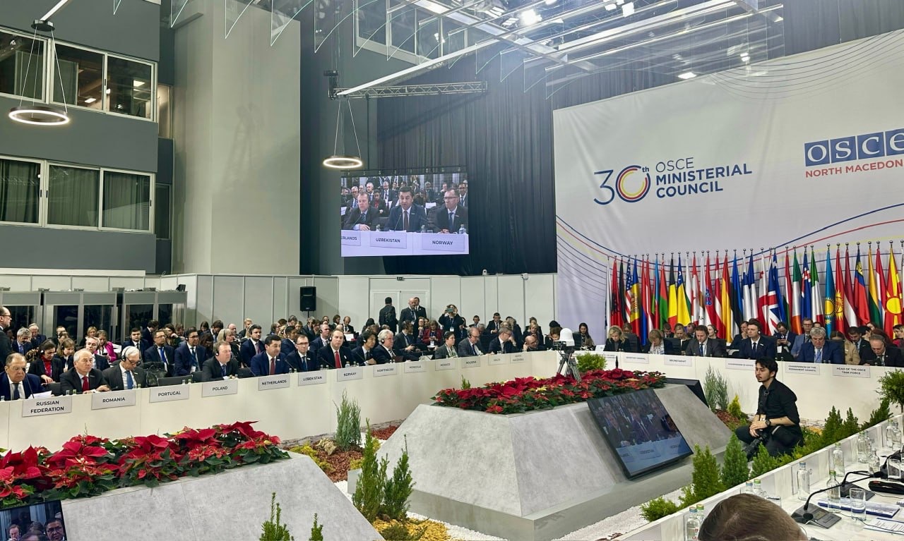 Foreign Minister of Uzbekistan attends OSCE 30th Ministerial Council in Skopje