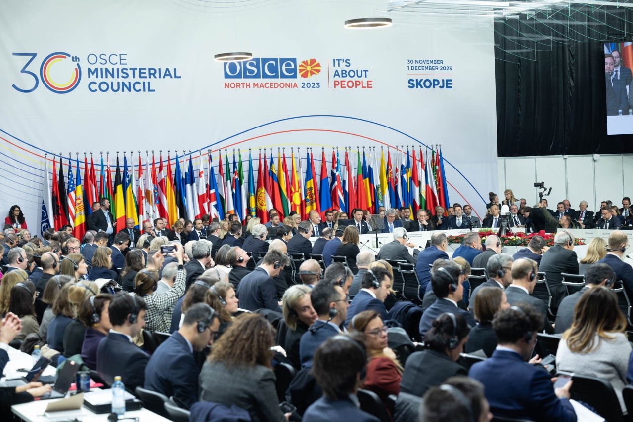 the OSCE 30th Ministerial Council held in Skopje