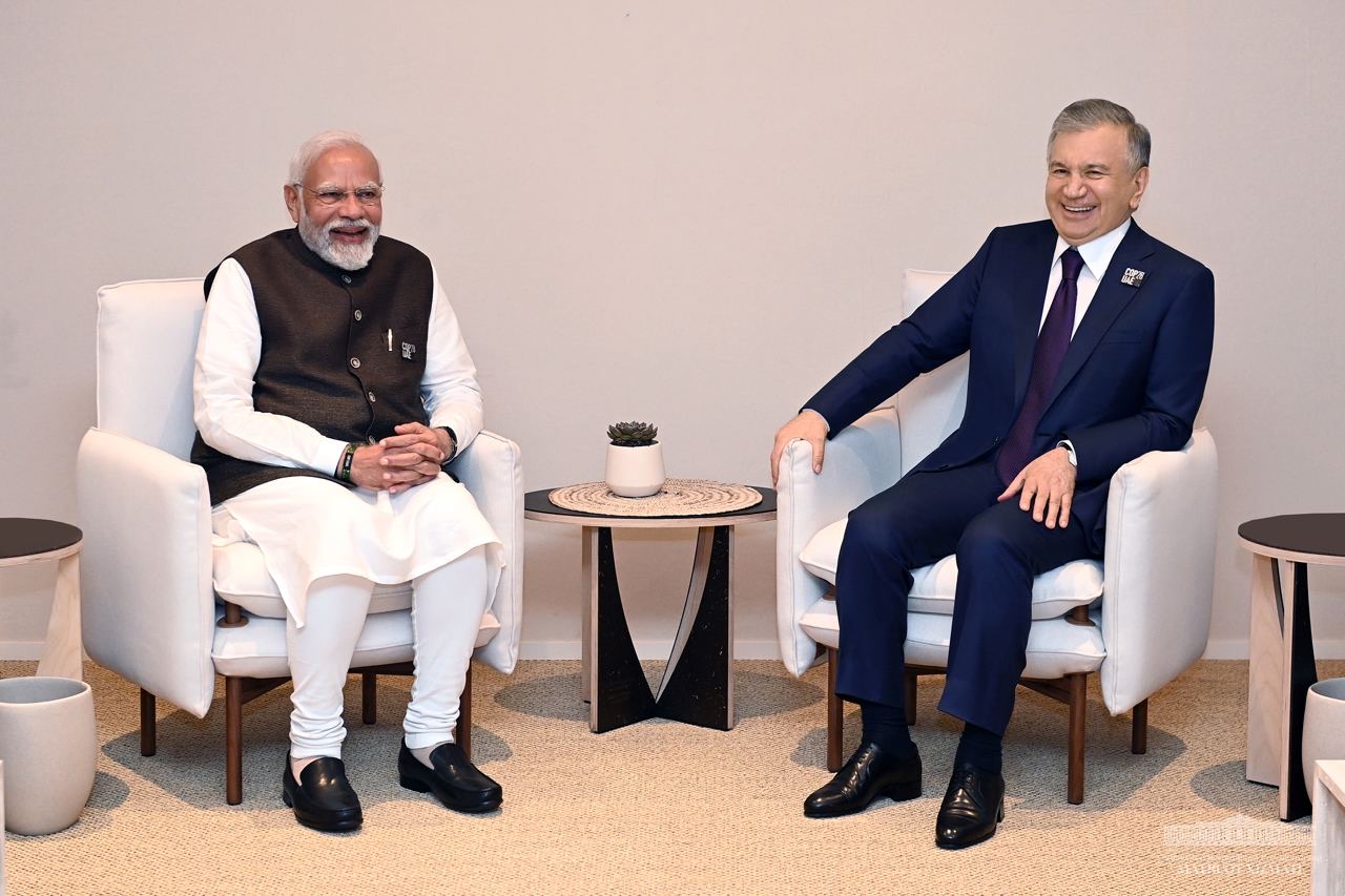Shavkat Mirziyoyev, and the Prime Minister of the Republic of India, Narendra Modi,