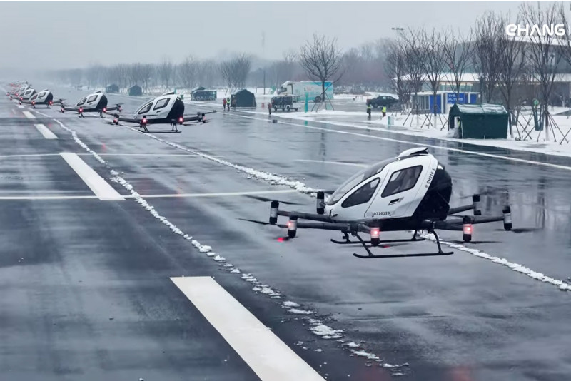 EHang introduces 'flying taxi' for sale in Chinese market