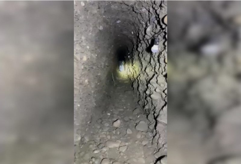 Qirg‘iz–o‘zbek chegarasida 130 metrli yerosti tunneli topildi (video) 