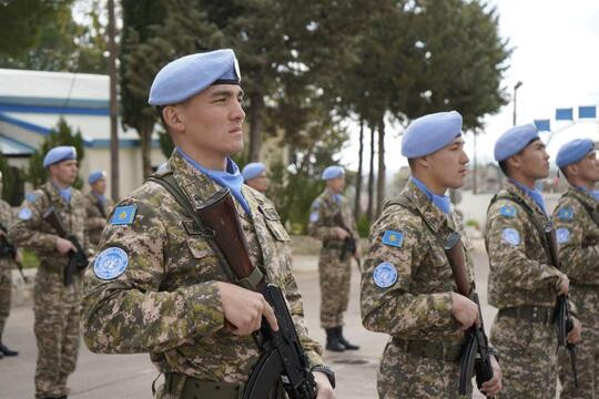 Kazakh peacekeeping unit conducts inaugural training with Irish counterparts in Golan Heights